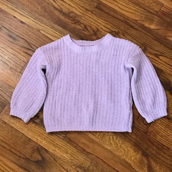 GB Girls Gianni Bini Lavender Knit Pullover Sweater 
Size XS 4 / 5 Extra… - Picture 3 of 12